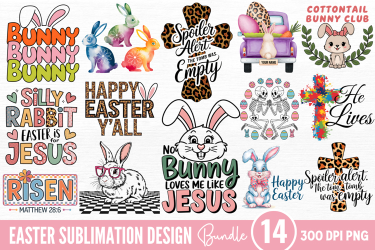 Easter Sublimation Bundle PNG