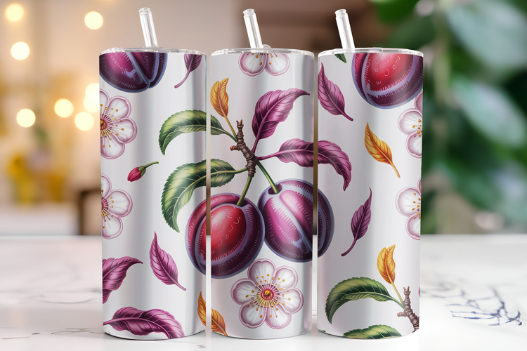 Plums Tumbler Wrap | Sublimation | Tumblers
