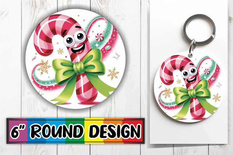 Radiant Sublimation Coasters, Cute Christmas example image 1