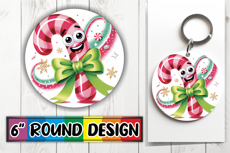 Radiant Sublimation Coasters, Cute Christmas