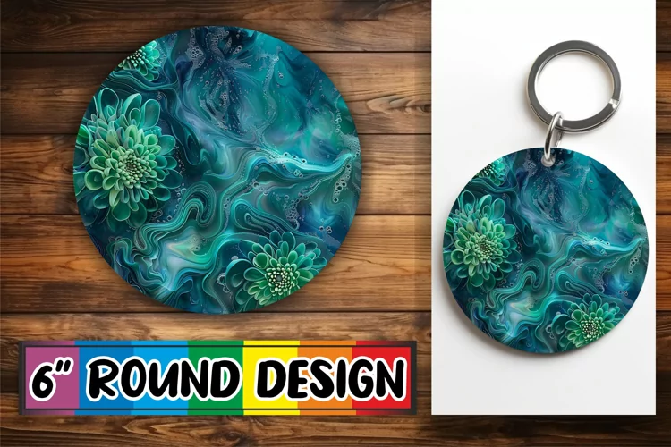Burst of Blooms Round Design Springtime Splendor