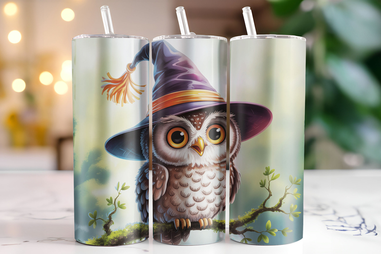 Halloween Owl Tumbler Wrap | Sublimation | Tumblers