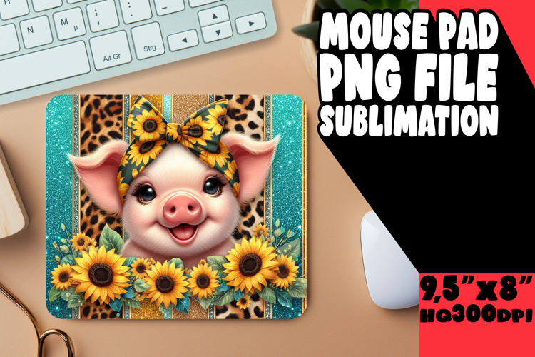 Sweet Desk Mat Sublimation Designs, Cute Animals