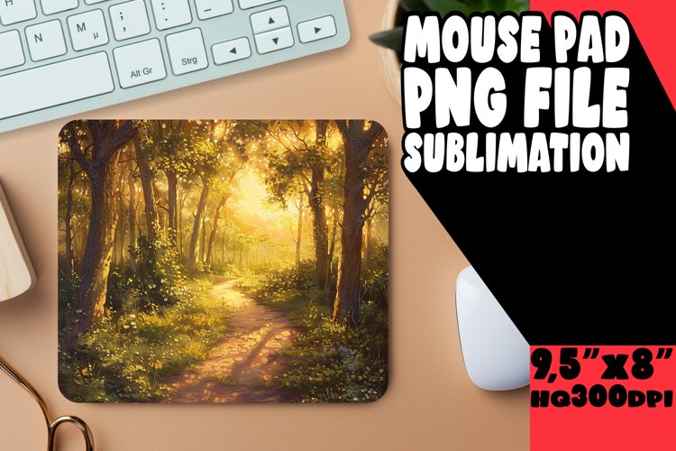 Radiant Landscape Mouse Pad Design