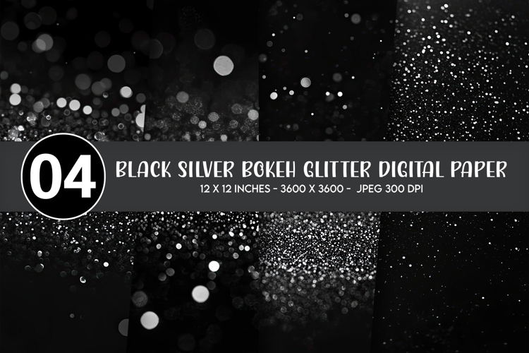 Silver Glitter Background