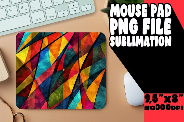 Colorful Sublimation Mouse Pad Decor