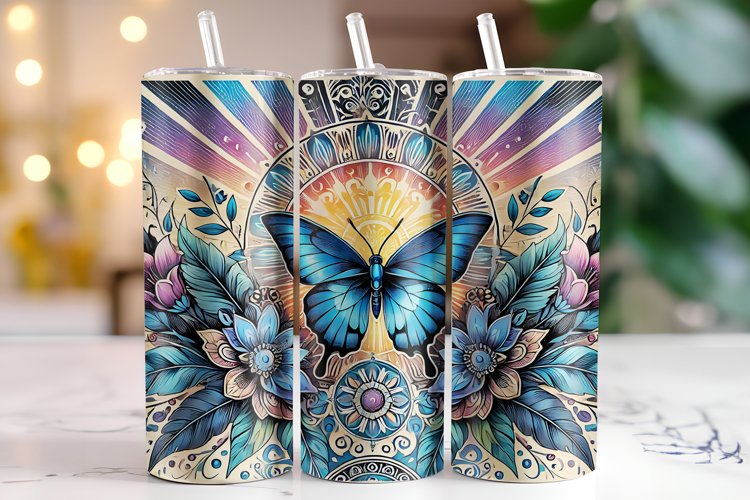 Butterfly Tumbler Wrap | Sublimation | Tumblers