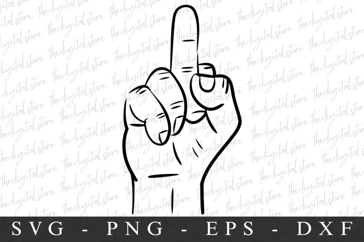 Middle Finger| SVG Cut files | Cricut