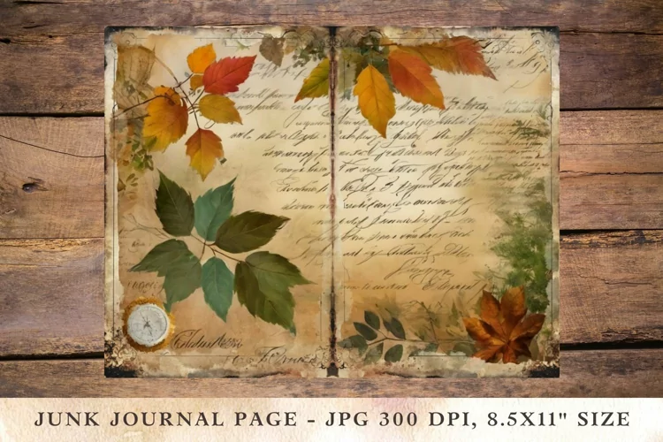 Printable Junk Journal Pages postcard 6