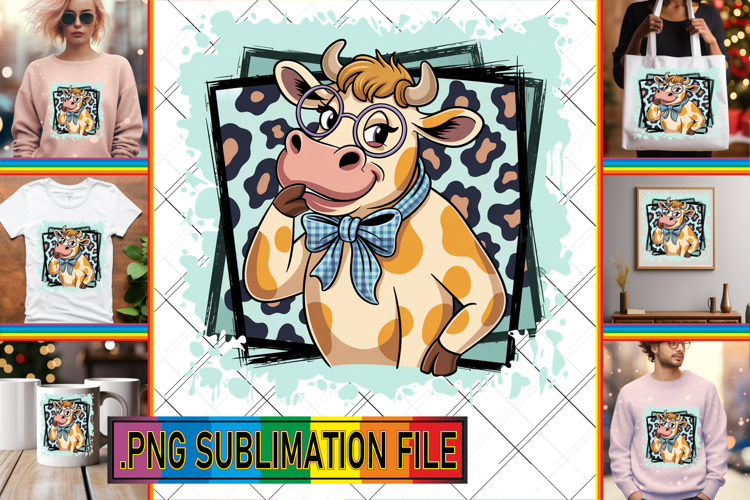 Cow Sublimation Designs Image 12