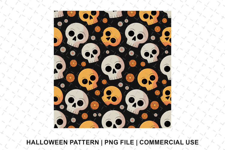 Skull Seamless Pattern Image 22