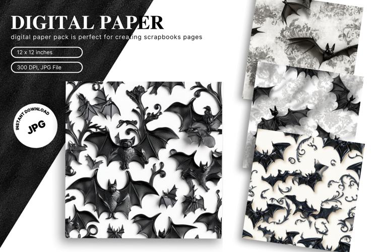 Bat Pattern Halloween Background Scare Horror Wallpaper_46