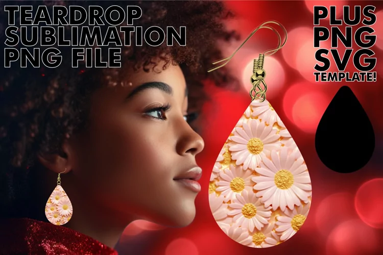 Floral Magic Unleashed: 3D Earrings in Print