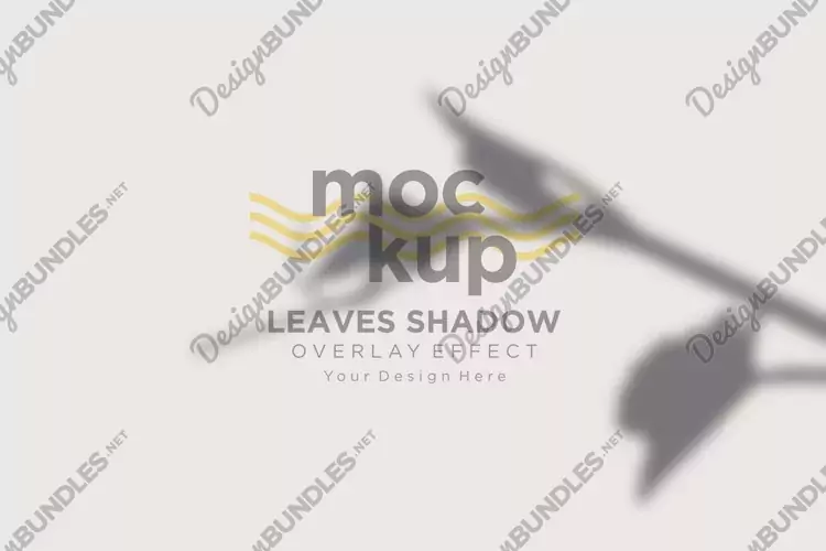 Leaves Shadow Overlay Effect Mockup