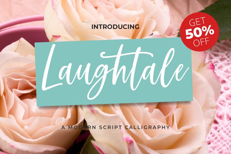 Laughtale - A Handwritten Script Font! example image 1