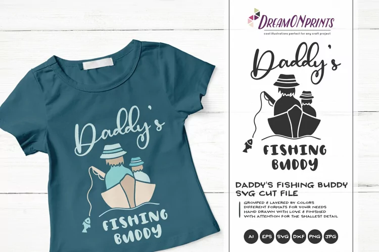 Daddy's Fishing Buddy SVG - Fishing SVG
