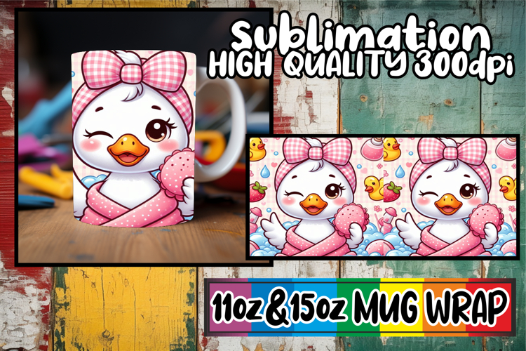 Unique flair 11oz 15oz mug wrap, Cute Goose