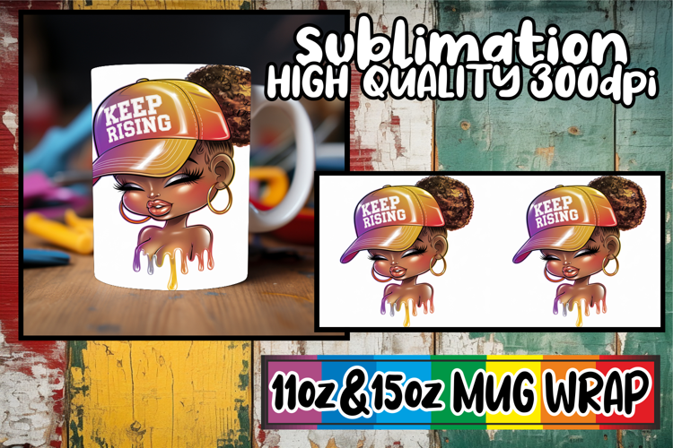 Sweet memories 11oz 15oz sublimation wrap, Black Woman