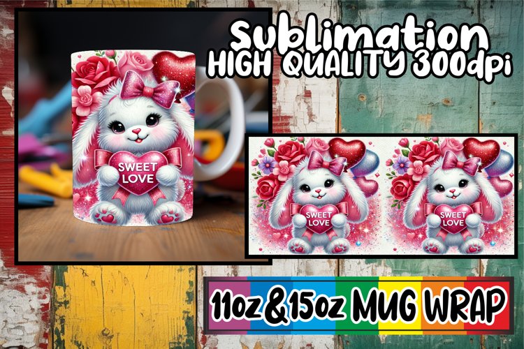 Sweet memories 11oz 15oz sublimation wrap, Valentines