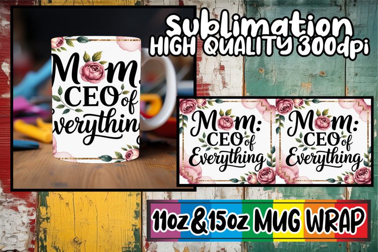 Blissful dreams sublimation print wrap, Mothers Day