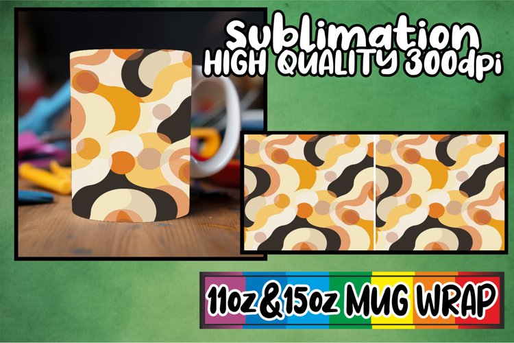 Abstract Springtime Palette Mug Wrap 11oz 15oz