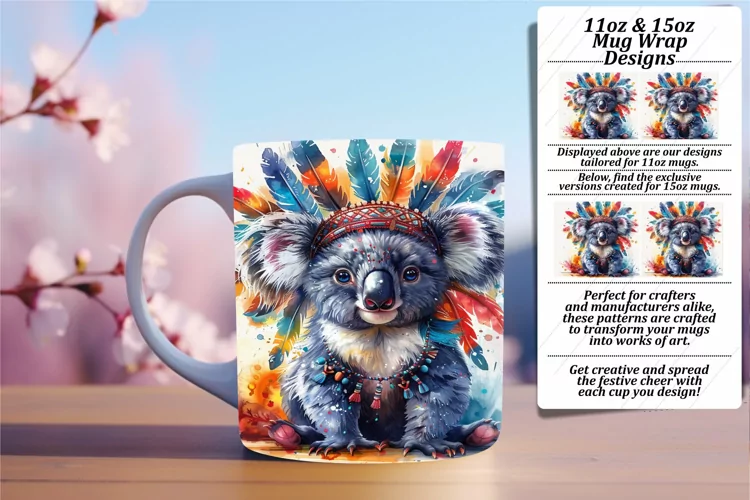 Joyful Animal Sublimation: 11oz/15oz Mug Collection