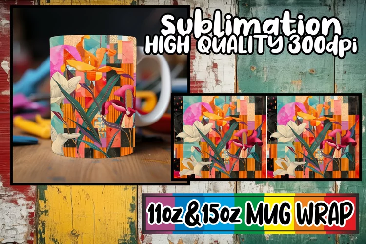 Vibrant Springtime Delight Mug Sublimation 11oz/15oz