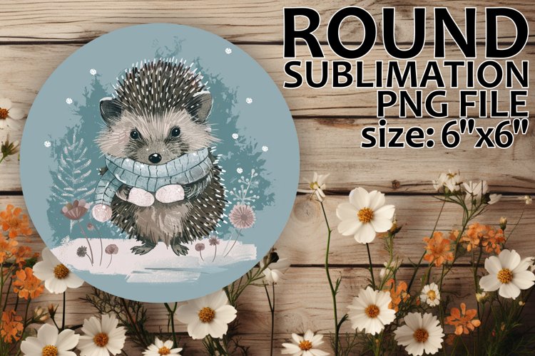 Bright Round Design Car Coaster , Winter