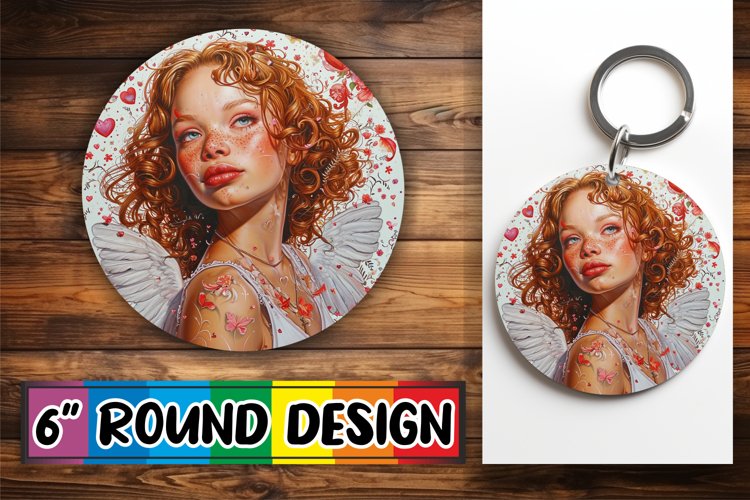 Romantic Femme Serenity: Watercolor Sublimation Coaster