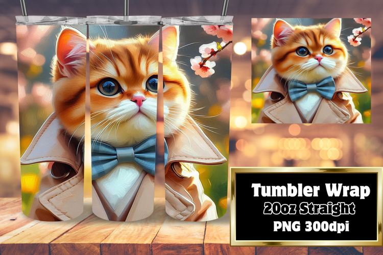 FASHIONABLE 20oz Tumbler Design for Any Occasion , Cute Cat