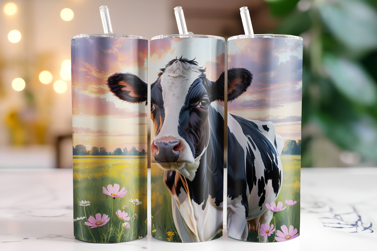 Cow Tumbler Wrap | Sublimation | Tumblers
