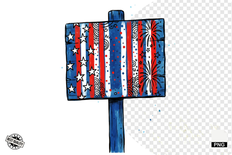 4th of July Undersea Life Clipart example image 1