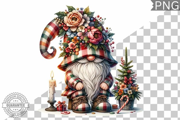 Christmas Gnome Sublimation - Clipart PNG Design
