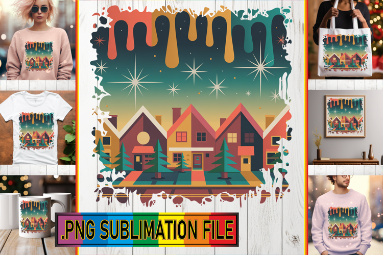 Joyful TSHIRT Art Sublimation, Winter example image 1