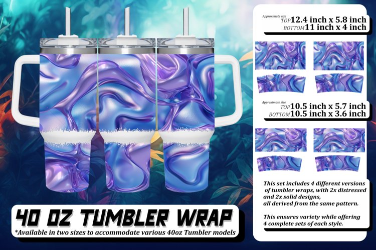 Bold 3D Tumbler Art example image 1