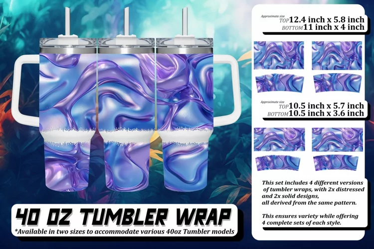 Bold 3D Tumbler Art
