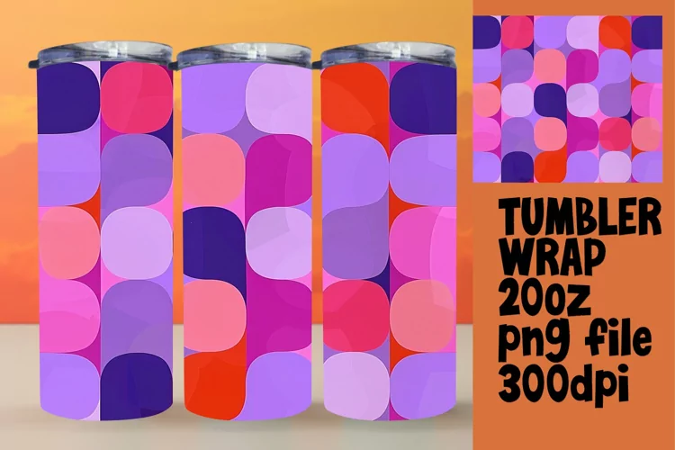Abstract Neon Bliss Tumblers 20oz