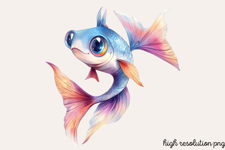 Funny Underwater Animals Sublimation PNG