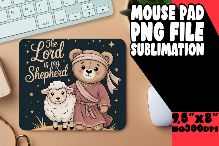 Radiant Mouse Mat Sublimation PNG, Religious