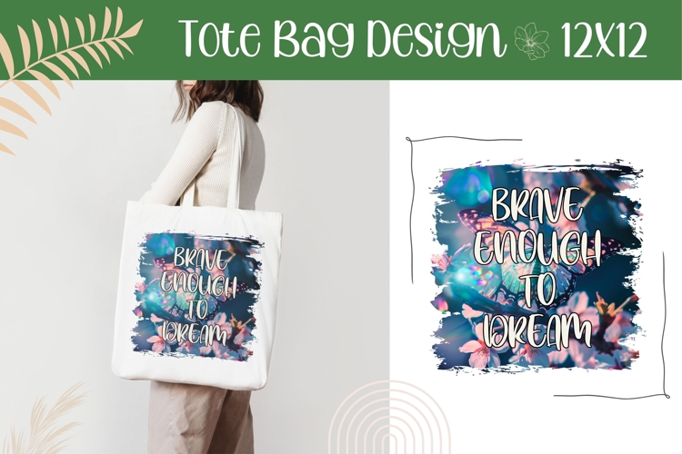 Holographic Butterfly Print, Brave Enough To Dream PNG