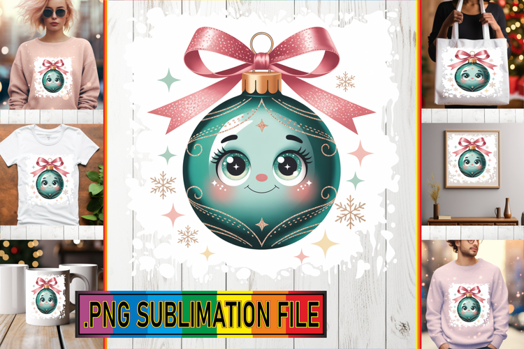 Stylish TOTE BAG Gift Ideas PNG, Cute Christmas example image 1