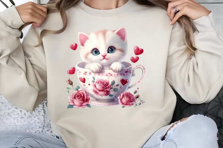 Cute Cat Clipart Image 6