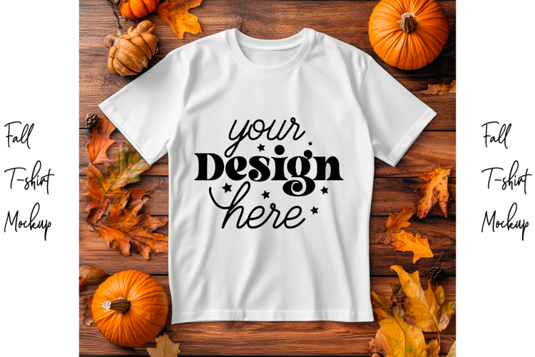 Fall t-shirt mockup, Fall mockup