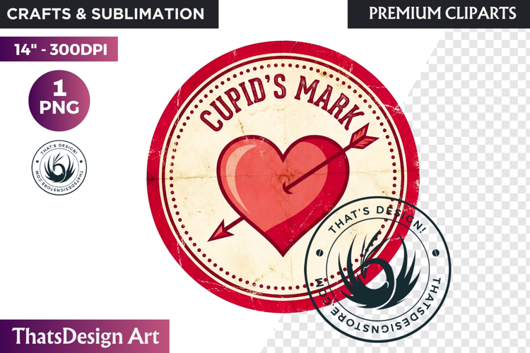 Vintage Valentine Day Labels and Romantic Heart Tags