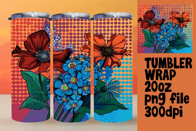 Bright Pop Art Tumbler Graphics