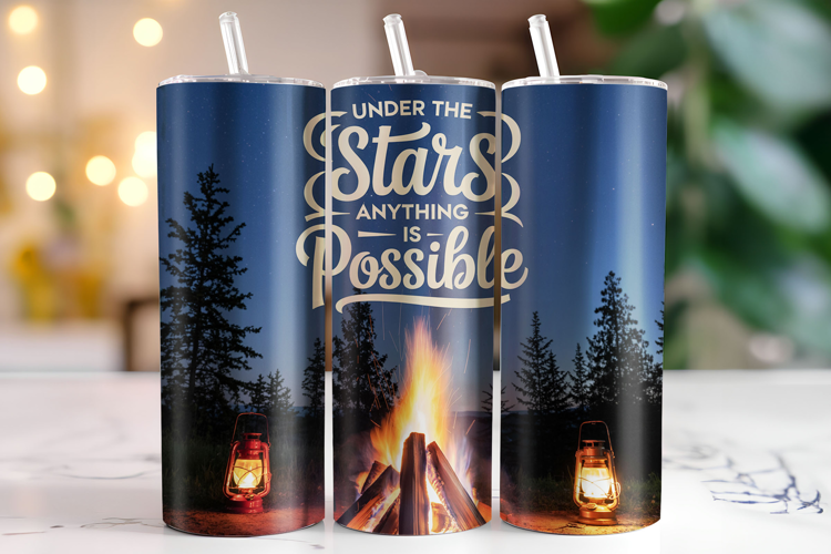Under the star anything is possible Tumbler Wrap