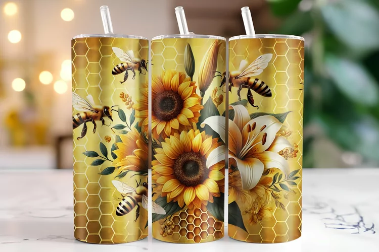 Sunflower Tumbler Wrap | Sublimation | Tumblers