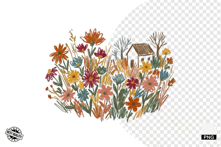 Wildflowers Clipart Image 11