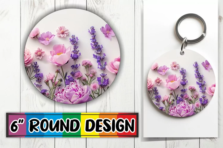 Blossom Bonanza Design Circle - Sublimation Joy Round