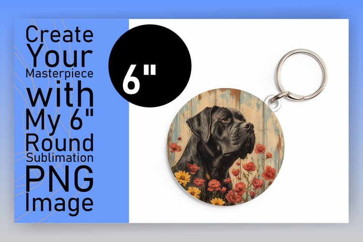 Round Dog Lover Circle Sublimation Set PNG